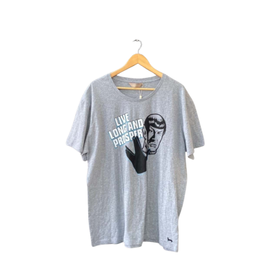 Peter Alexander Size XXL Star Trek Short Sleeve T-shirt Grey BNWT