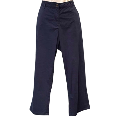David Jones Womens Size 18 Cropped Pants Navy Blue