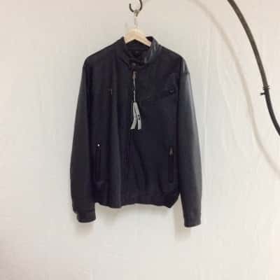 B V Clothing Men’s  Size XL Leather Jacket Black  