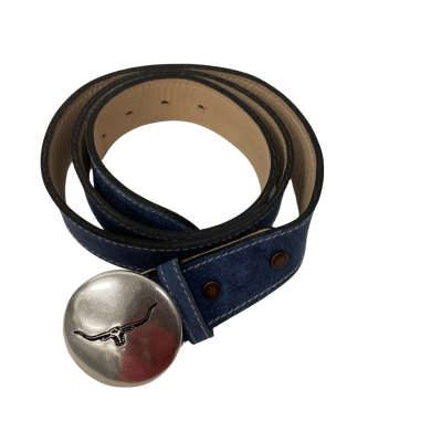 R.M. Williams Unisex Leather Belt Size 40/102 Blue 