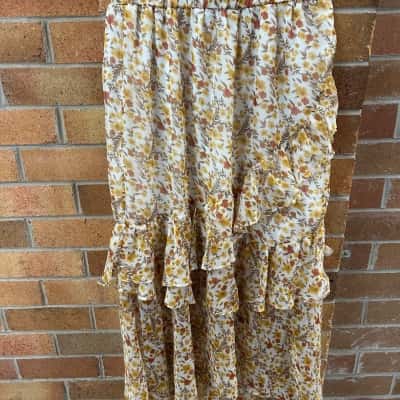 Minkpink Womens  Size L Maxi Skirt Floral 