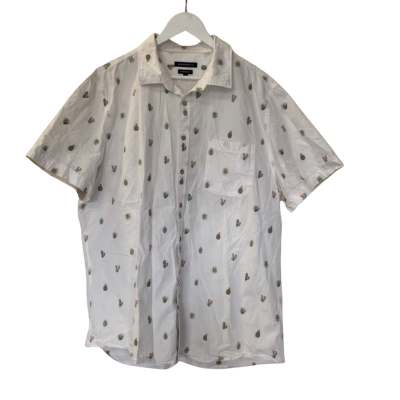 Sportscraft Mens  Size 4XL  Short Sleeve Shirt Pattern/Cactus  