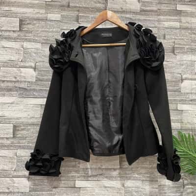 JV Selection Womens  Size 12 Cardigan Black 