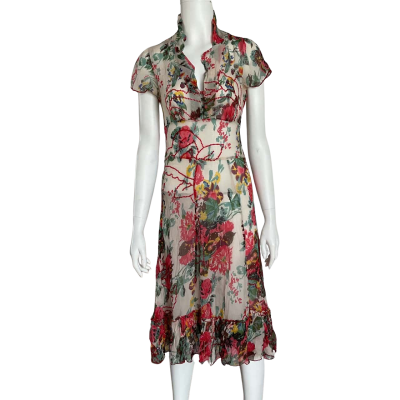 Alannah Hill Womens  Size 8 Floral and sequin dress