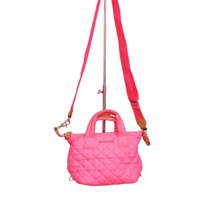  M Z Wallace Small Quilted Handbag Hot Pink  