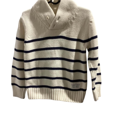 NWOT Country Road Kids Size 4 White with Navy Blue Stripes Jump