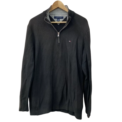 Tommy Hilfiger Mens  Size L Jumper Black  / Grey 