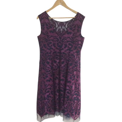 Anthea Crawford Womens  Size 14 Blue / Purple Dress