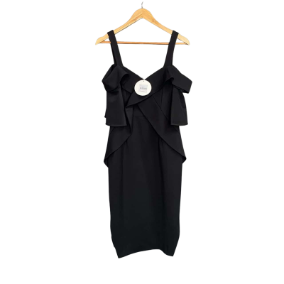 Talulah Black body con midi dress Women's size L
