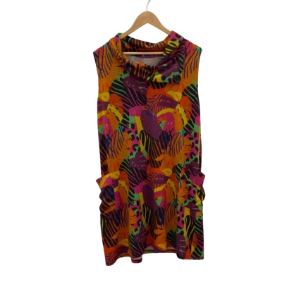 Keshet Womens  Size XXL Sleeveless Dress  Multicoloured Cowl Neck