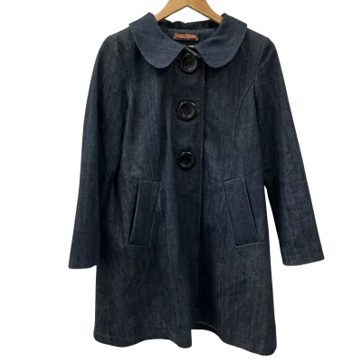 Princess Highway Womens Size 10 Denim Coat Blue