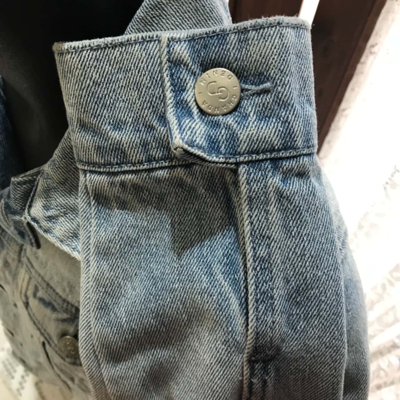 Ghanda Womens Size XS Denim Jacket Blue