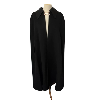  Womens  Size M Trench Coat Black  