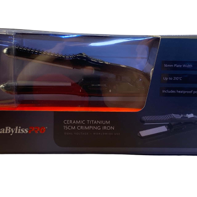 BaByliss Pro Ceramic Titanium 15cm Crimping Iron
