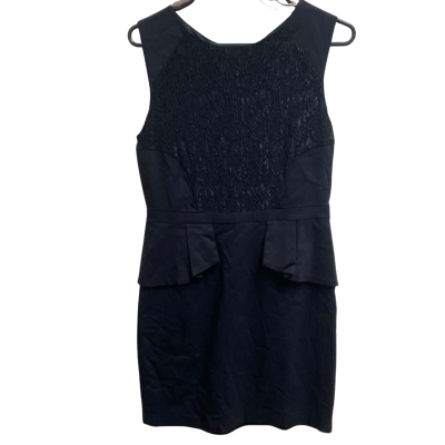 Forcast Womens  Size 12 Floral Dress Black  