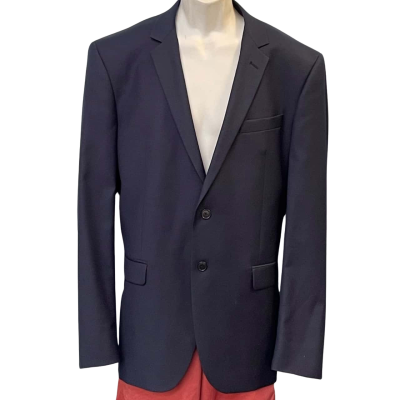 Daniel Hechter Mens Size L/XL Suit Jacket Navy Blue