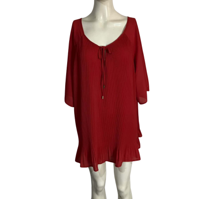 BEME Size 22 Short Sleeve Top Red Women's 