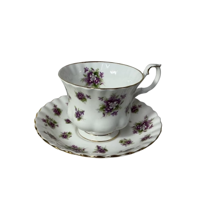 Royal Albert "Sweet Violets" Bone China Cup & Saucer