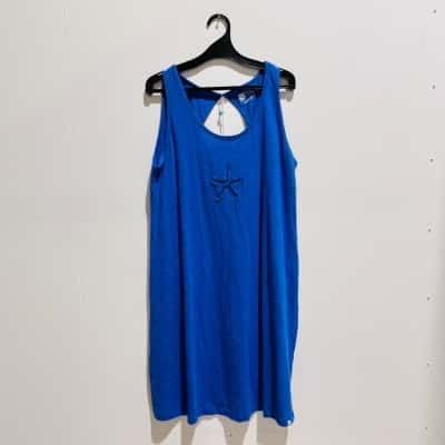 West Indies Clothing Womens  Size XL Sleeveless Dress  Blue 