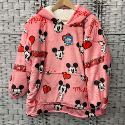 Disney Kids  Mickey Size 4-13 Oodie  Pink  