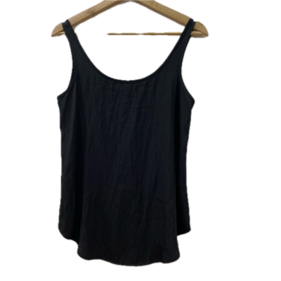 Mela Purdie Womens Sleeveless Top Size 6 Navy Blue 