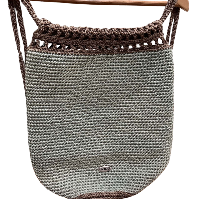  Kaboki Womens Crocheted Backpack Brown / Green 