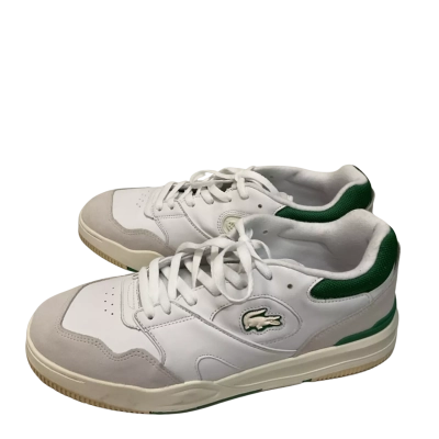 Men’s Lacoste  Size 12 Green / Off White line shot sneakers