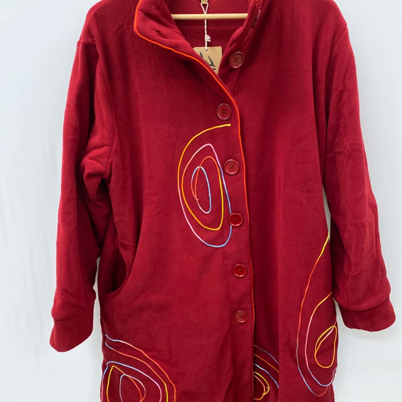 Coline Womens Size XXL Winter Coat Pattern / Red (s)