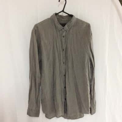 Industrie Mens  Size XXL Long Sleeve Shirt Green / Grey 