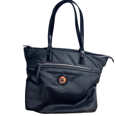 Black Mimco Handbag with Rose Gold Details