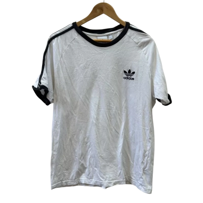 Adidas Mens Size L White T-Shirt