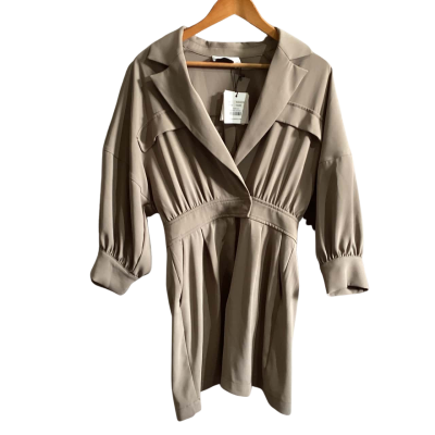  Womens  Misha Size 10 Mini Dress Brown 