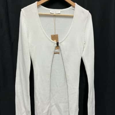 One Mile  Womens Cardigan White size M new