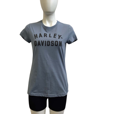 Harley Davidson Womens  Size 2XL Graphic Print Tee Blue