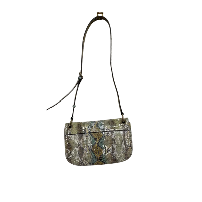 Guess Green & Biege Snake Print Handbag