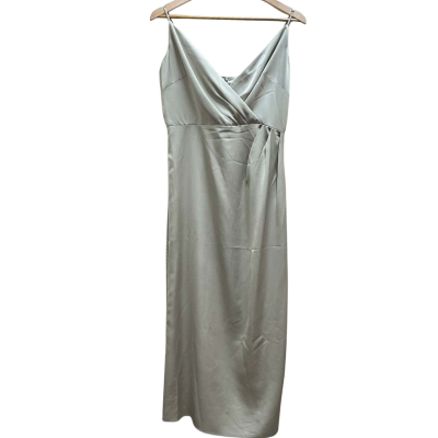 Review Womens Size 12 Sage Green Midi Dress  