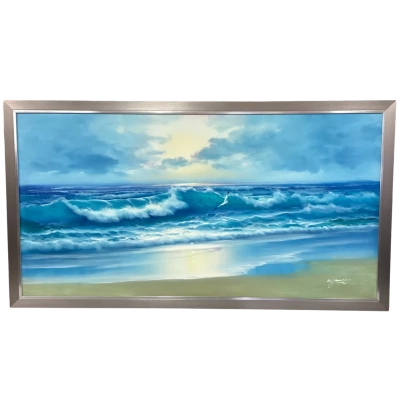 Oil Canvas Painting Coastal Seascape