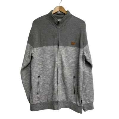 Billabong Mens Size L Grey Zip Up Jumper 