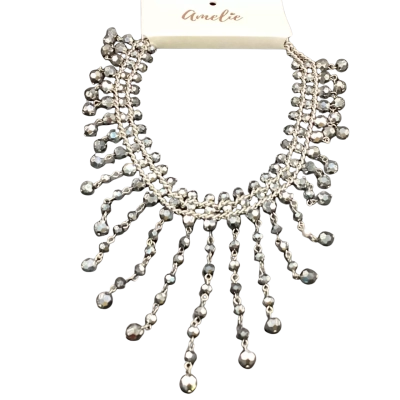  Amelie Disco Balls Necklace Silver 