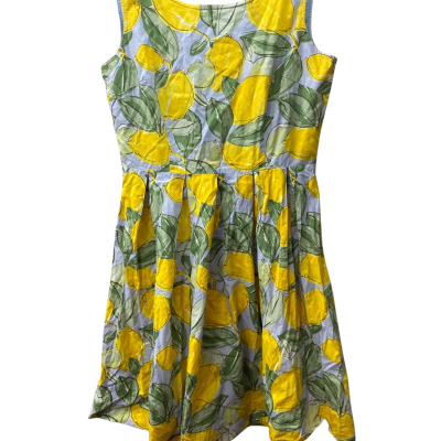 Princess Highway Womens  Size 10 Babydoll Dress Blue / Green / Pattern / Yellow 