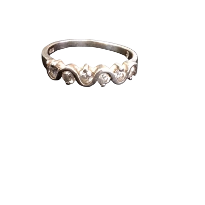 Swarovski Womens Wave Ring 925 Silver 