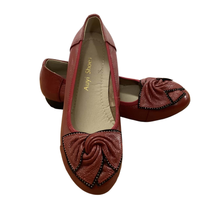  Womens Flats Red 