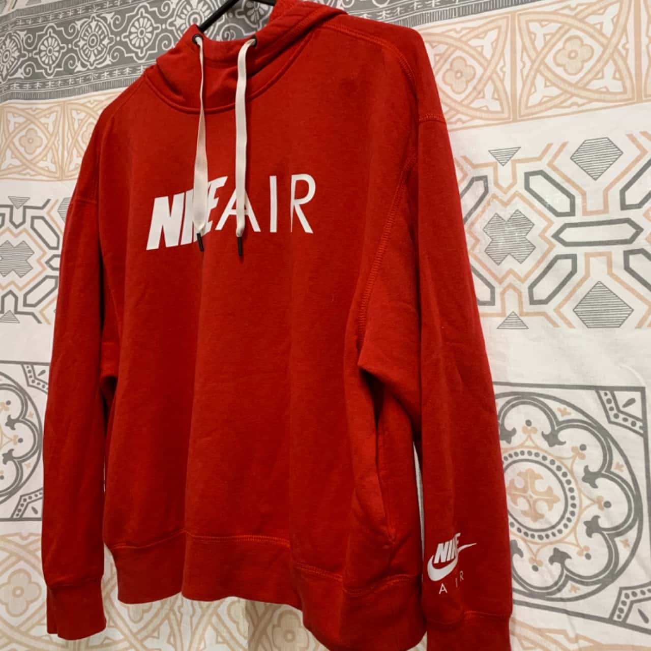 red nike air hoodie