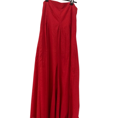 Scanlan Theodore Womens  Size 10 3/4 Leg Jumpsuit Red 