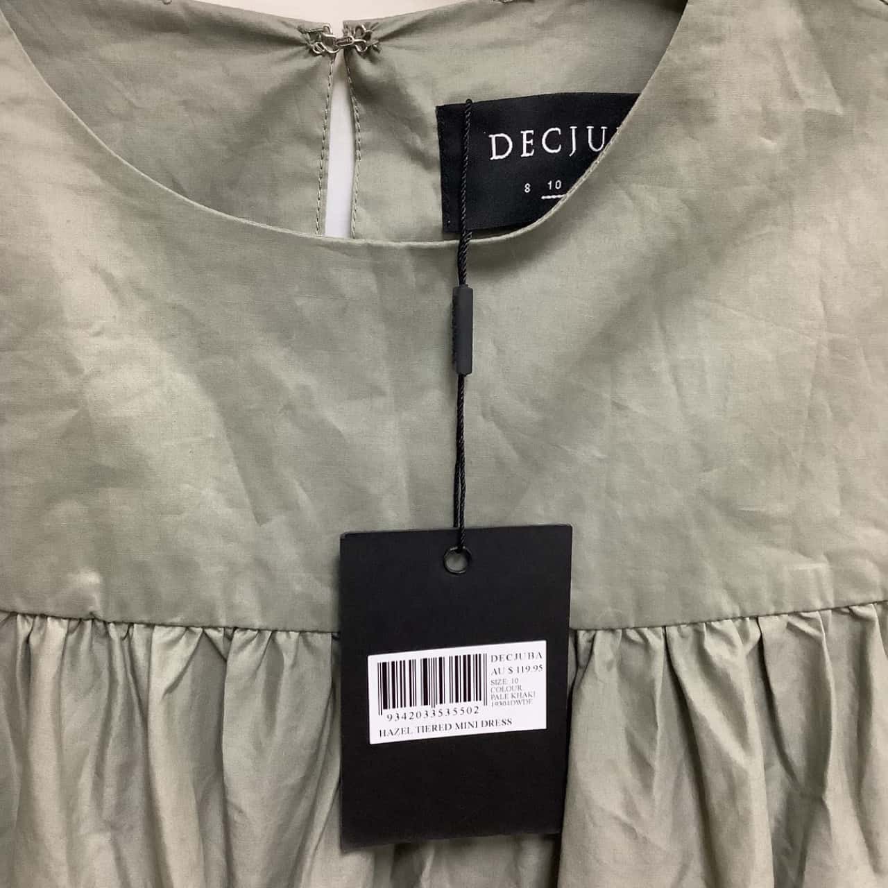 Decjuba Womens Size 10 Green Mini dress(s)