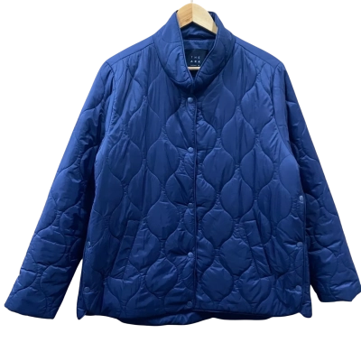 The Ark Navy Blue Quilted Puffer Jacket Size M