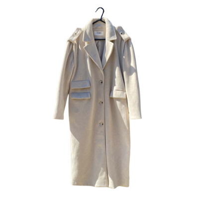 Womens 4th & Reckless Size 12 Winter Coat Beige 
