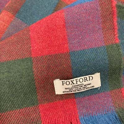  Womens Checked Foxford Scarf