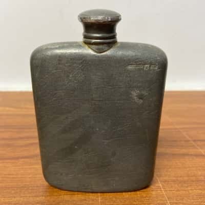 Vintage Selangor Pewter Hip Flask dated 1987