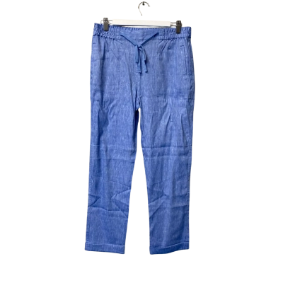 Sportscraft Womens Linen Pants Size 10 Blue 